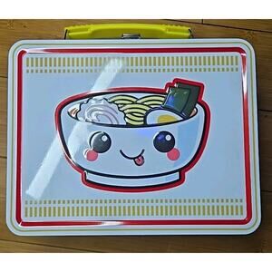 TIN LUNCH BOX - NOODLE BOWL COLLECTIBLE STORAGE BOX - KAWAII STYLE